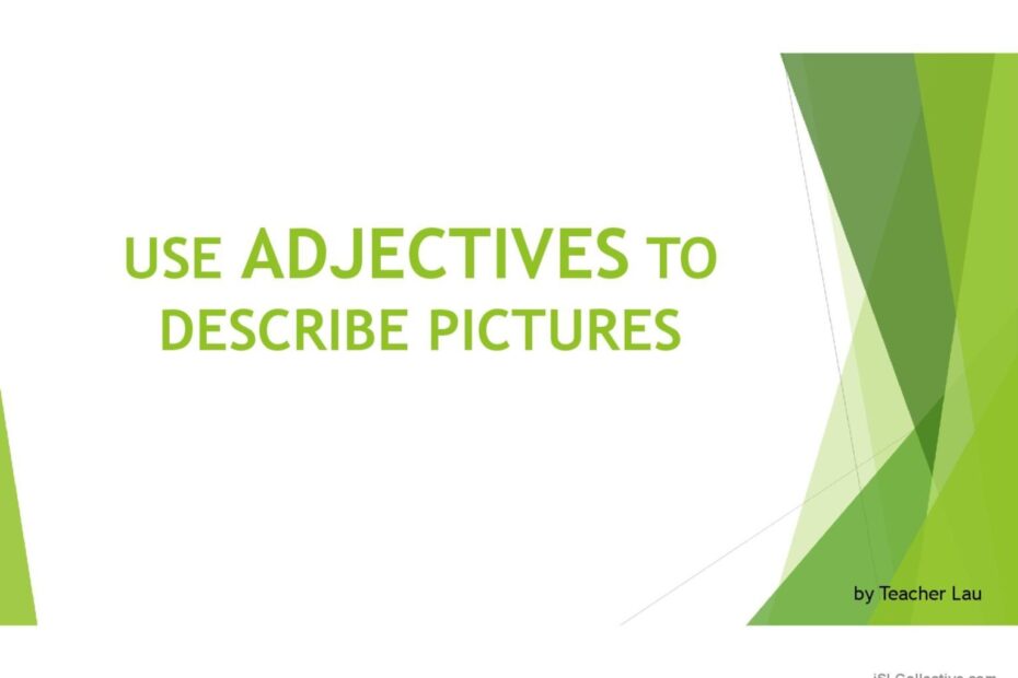 Define Pictures Using Adjectives English ESL Powerpoints