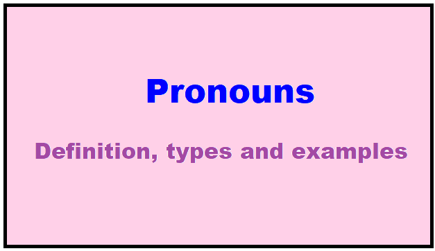 Define Pronoun With Examples Pronoun Definition In English With