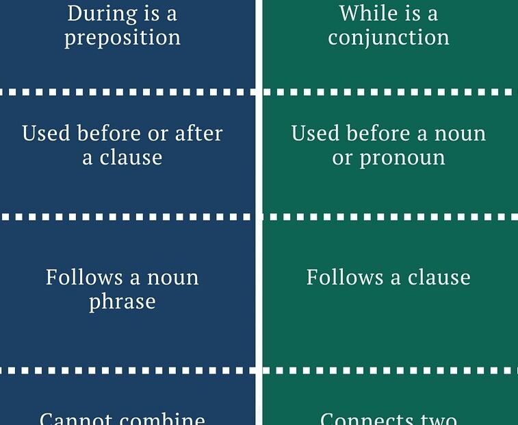 Difference Between During And While Parts Of Speech Usage Etc