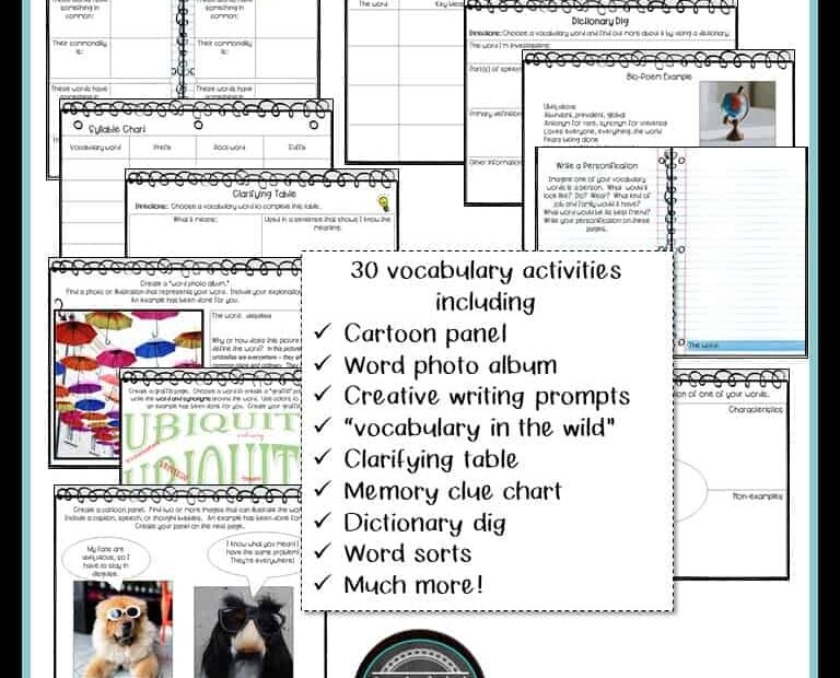 Digital Vocabulary Workbook For Google Or Overdrive Just Add Students