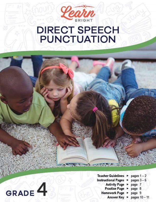 Direct Speech Punctuation Free PDF Download Learn Bright