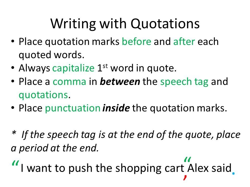 Do You Put A Period Before Or After Quotation Marks