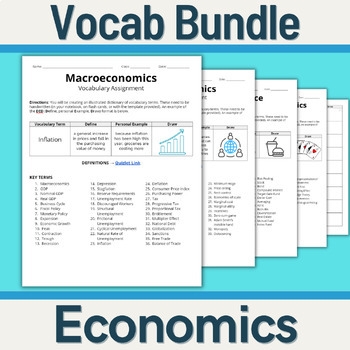 economics vocabulary economics vocabulary