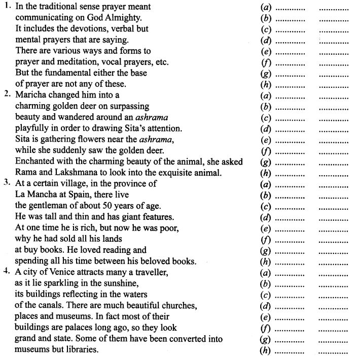 Editing Exercises For Class 9 CBSE With Answers Learn CBSE