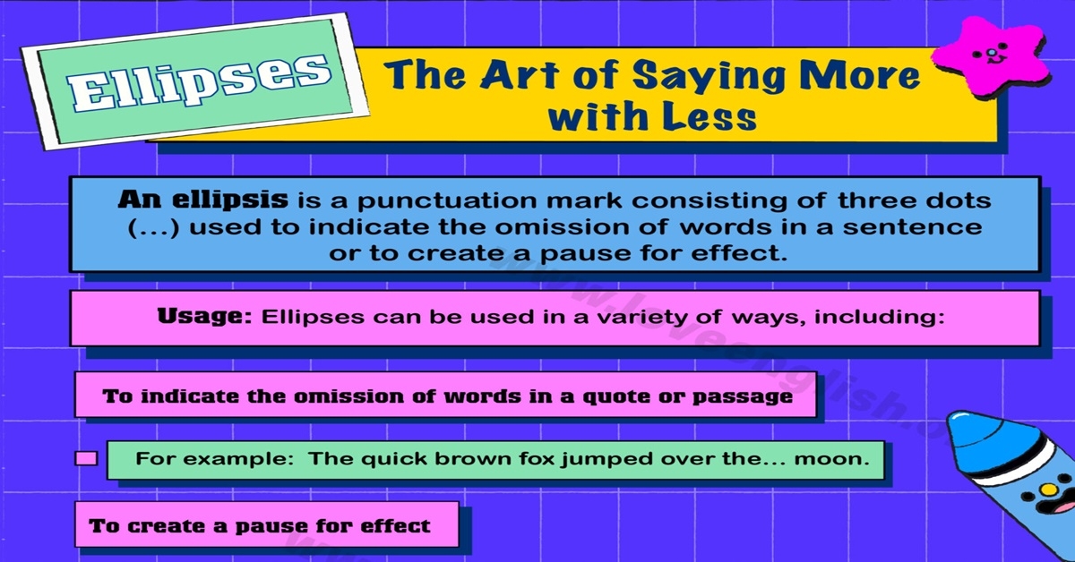 Ellipses When And How To Use Them For English Grammar Love English
