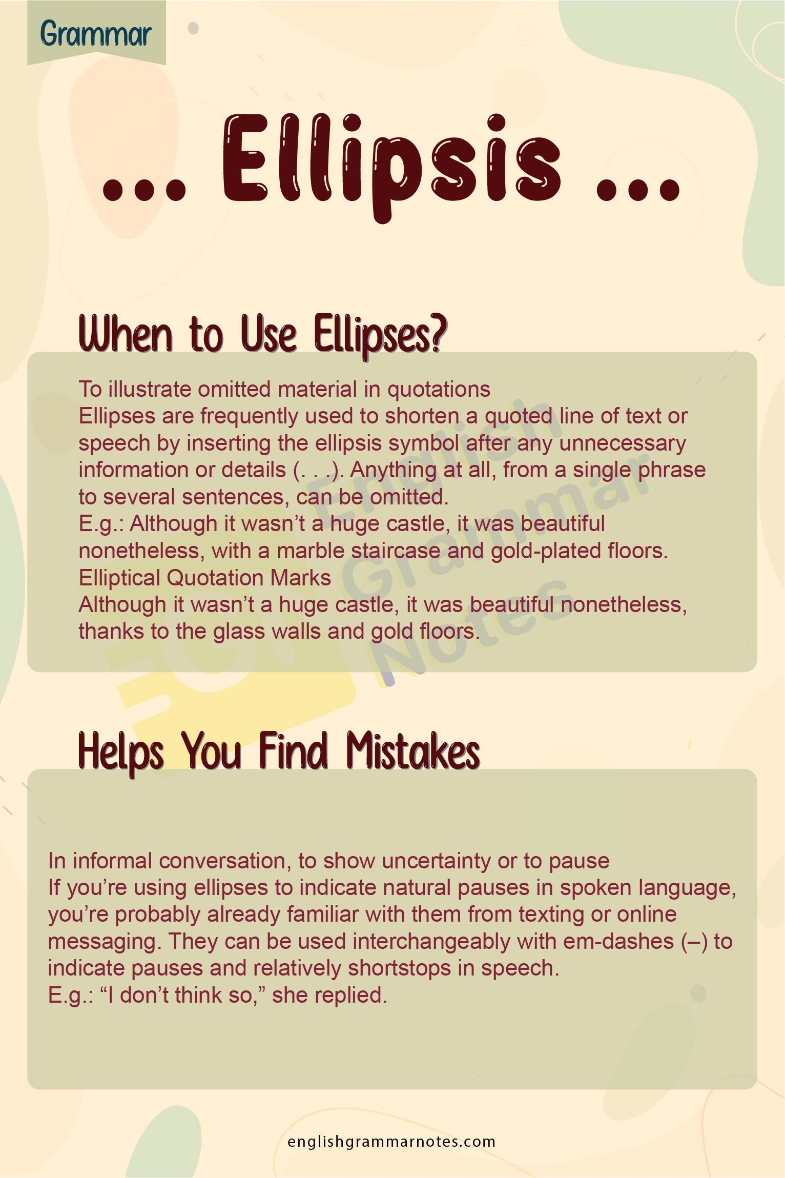 Ellipsis When You Hear The Term Ellipsis What Do You Think 