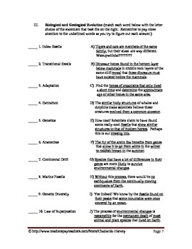 End Of Year 8th Grade Science Reading Vocabulary Review Guide TpT