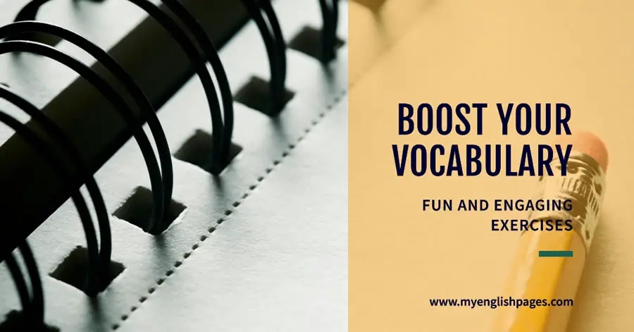 Engaging Vocabulary Exercises And Quizzes For English Language Learners