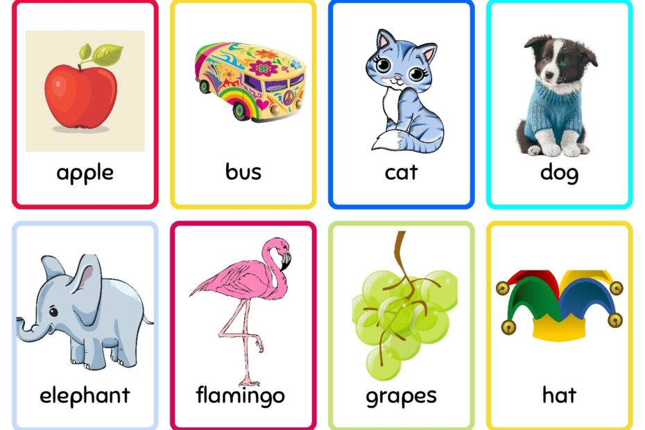 English Esl Flashcards Basic Vocabulary Bilarasa