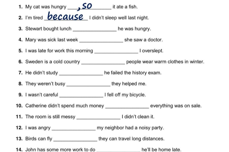 English Grammar Exercises Worksheets