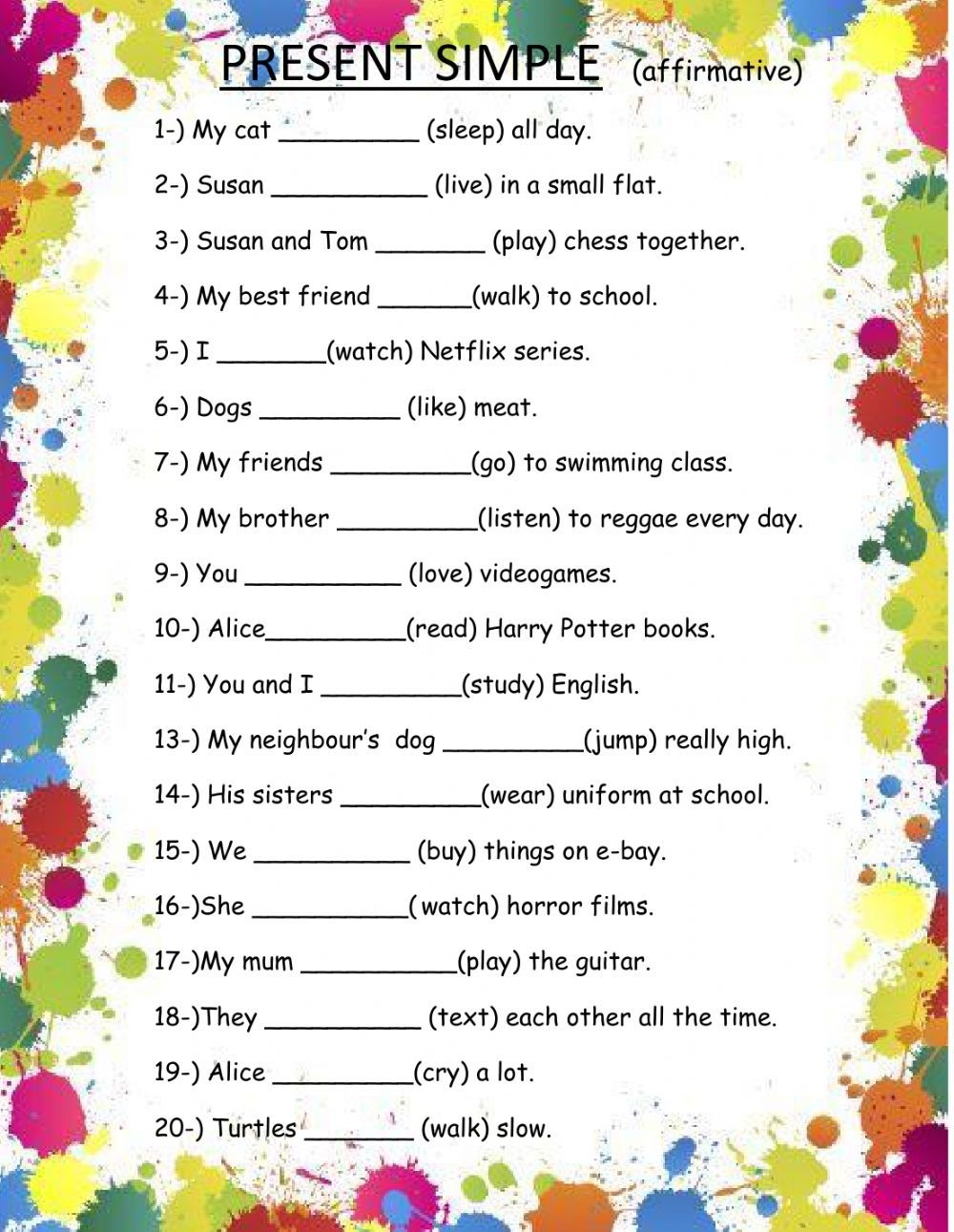 English Grammar For Kids English Worksheets For Kids English Lessons 