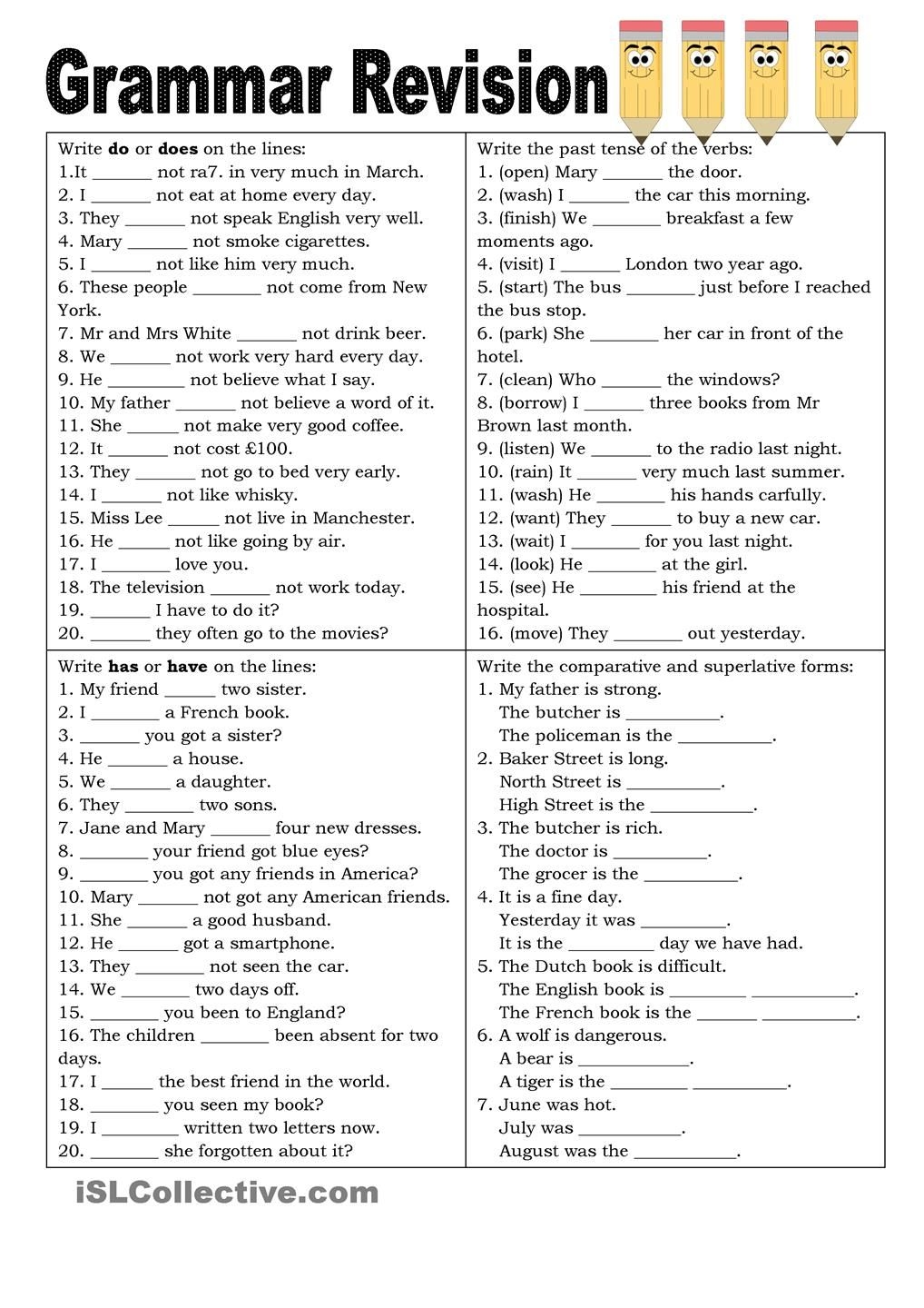 English Grammar Practice Test