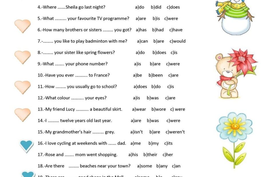 English Grammar Practice Test
