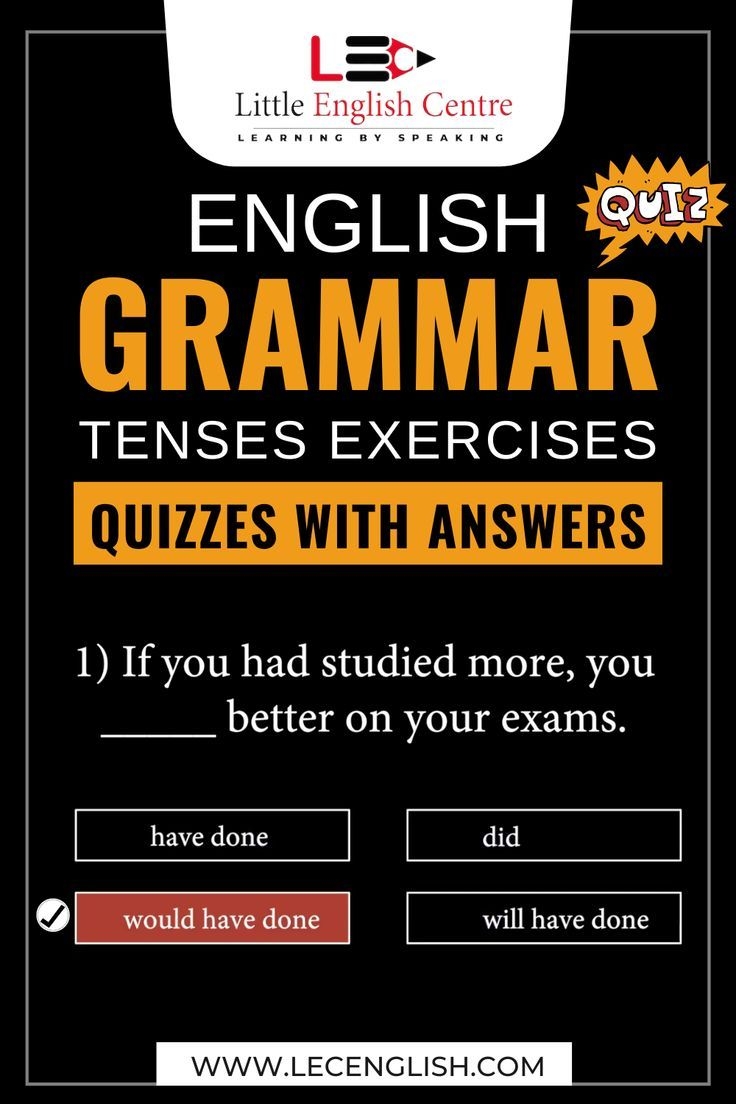 English Grammar Tenses Exercises Quizzes With Answers Third 