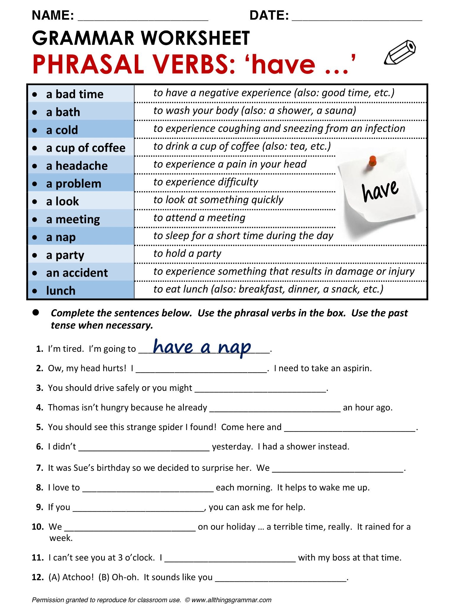 online grammar test free