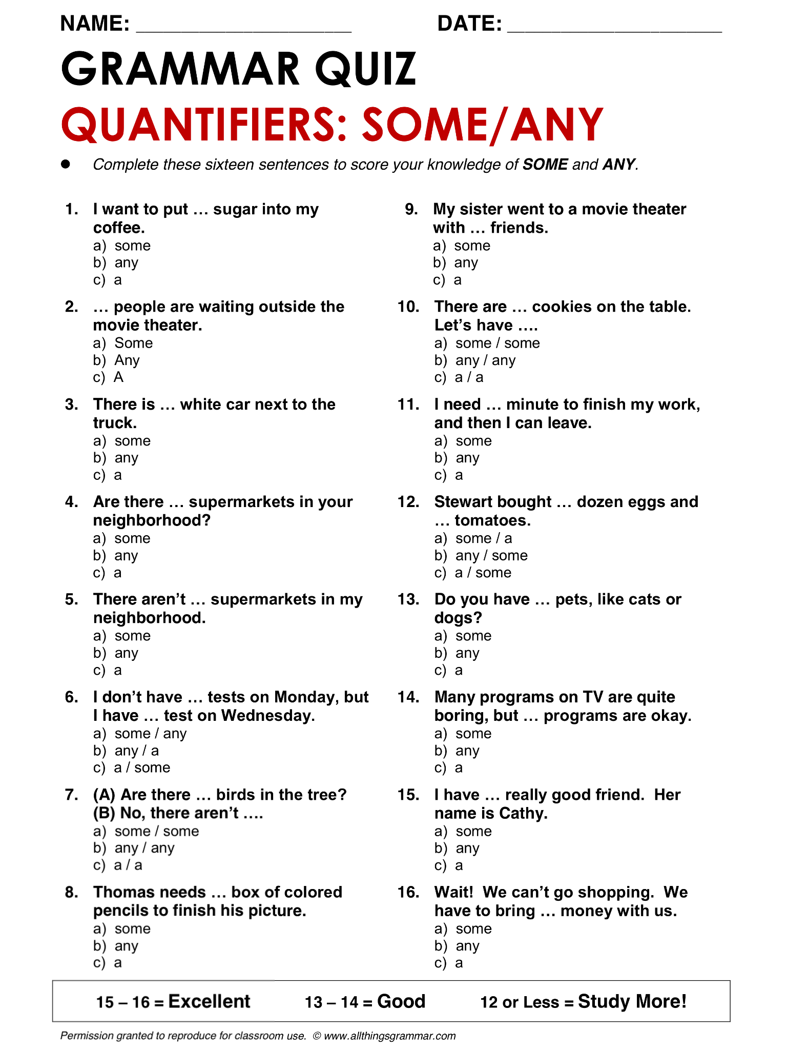English Grammar Tests Artofit