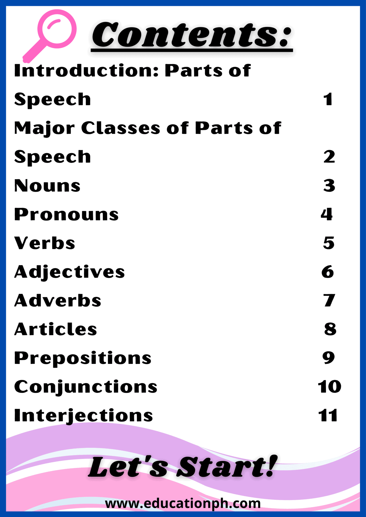 English Grammar Workbook Parts Of Speech Volume 1 Education PH