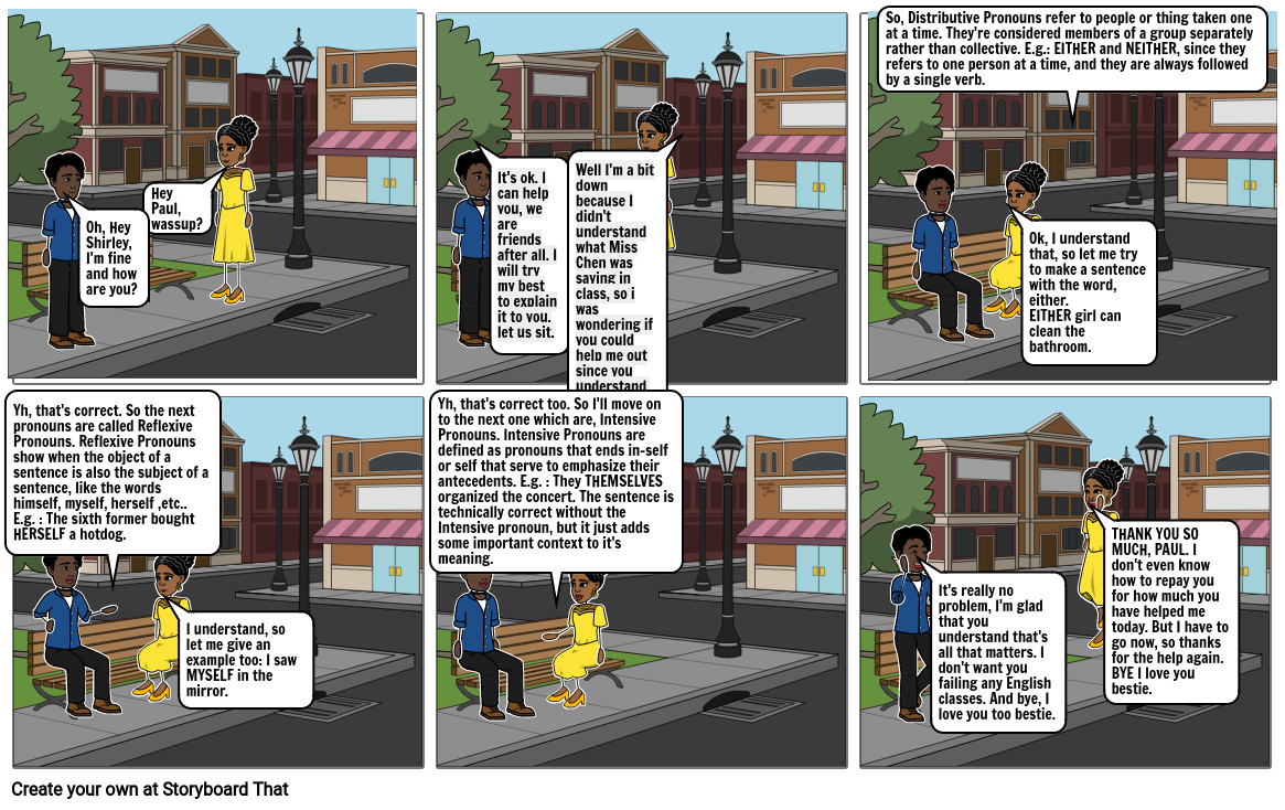 ENGLISH LANGUAGE PRONOUNS Storyboard Par Tomoyfoster
