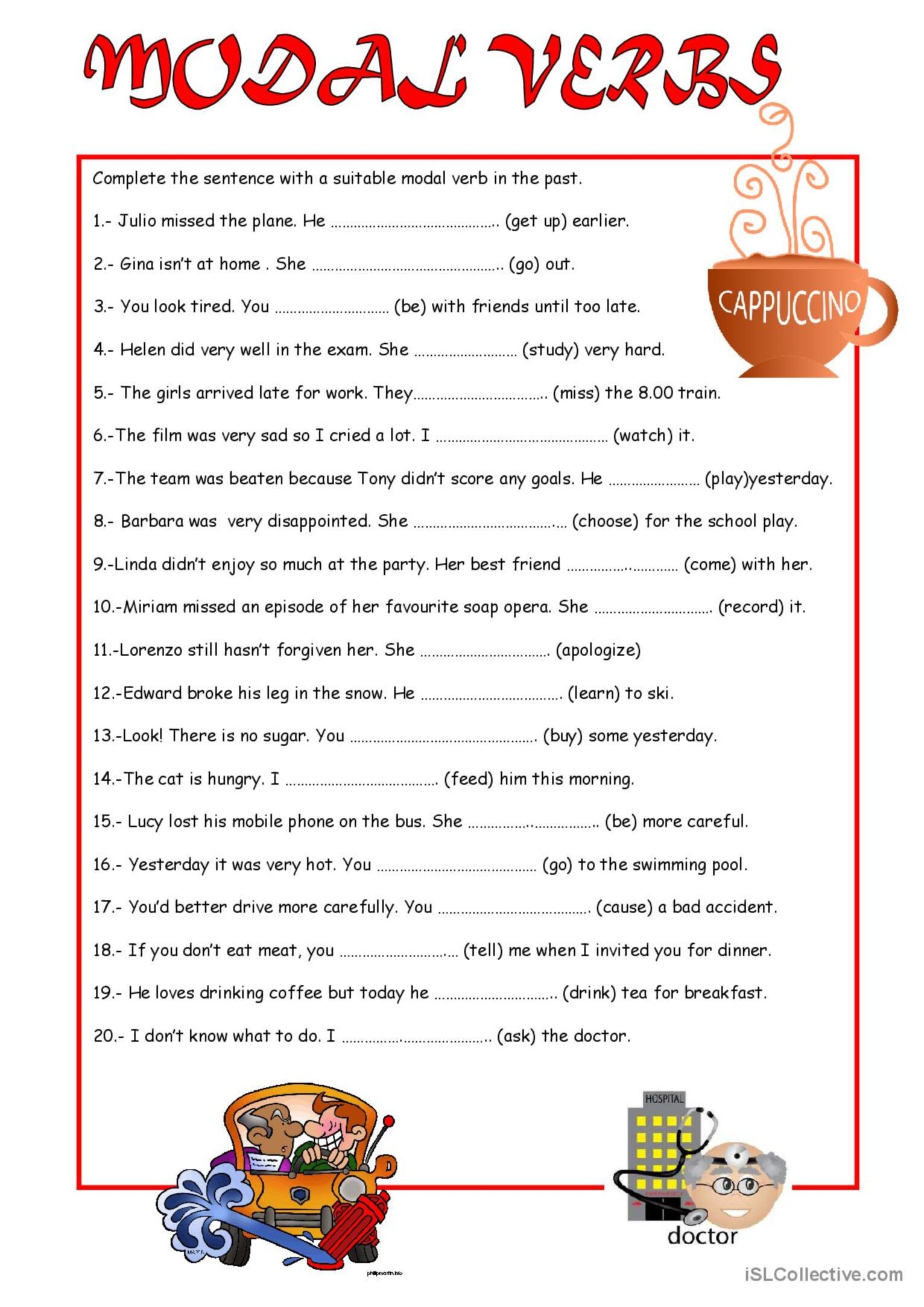 English Modals In Past Using Modals In Past Tense