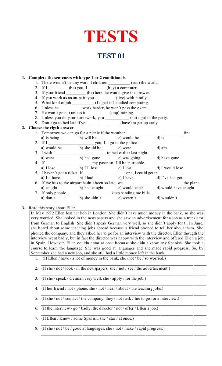 English Practice Test For Beginners