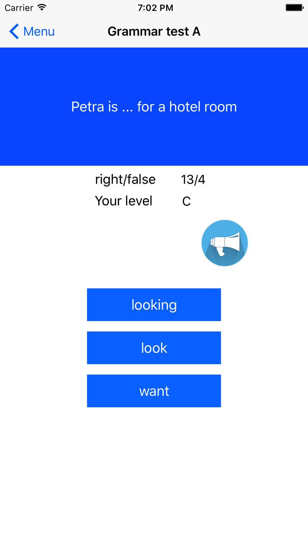 English Test For Grammar Exam For IPhone Download
