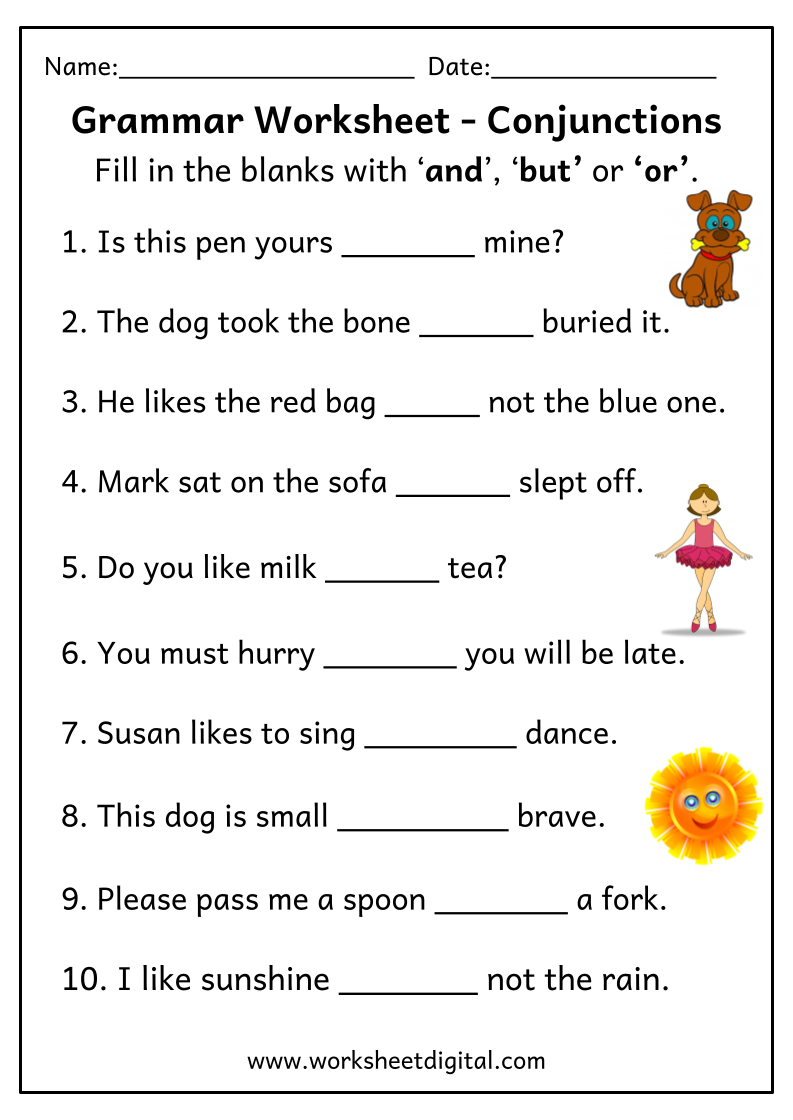 English Unite Coordinating Conjunctions Worksheet Worksheets Library