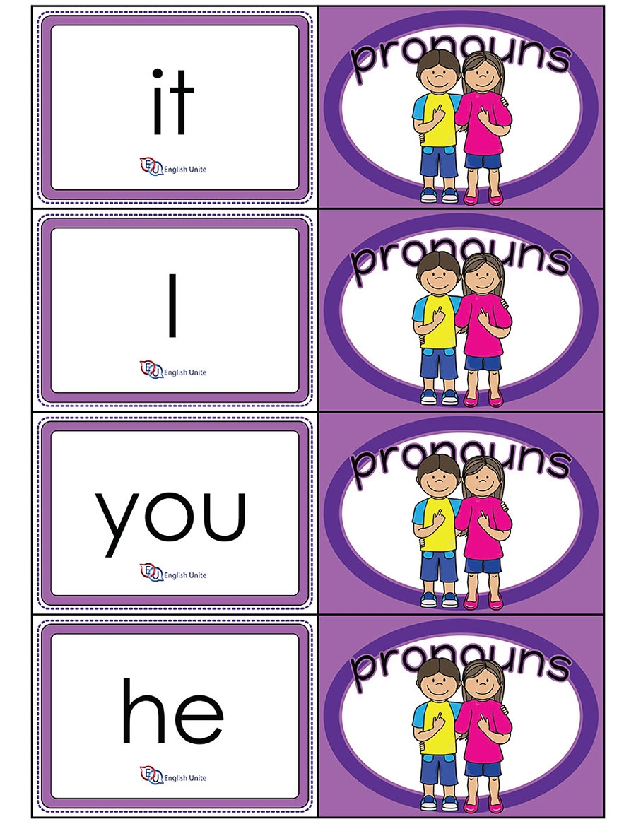 English Unite Flashcards Common Pronouns