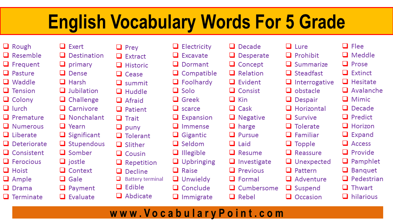 english vocabulary english vocabulary