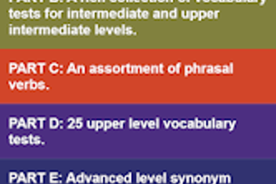English Vocabulary Tests For Android Download