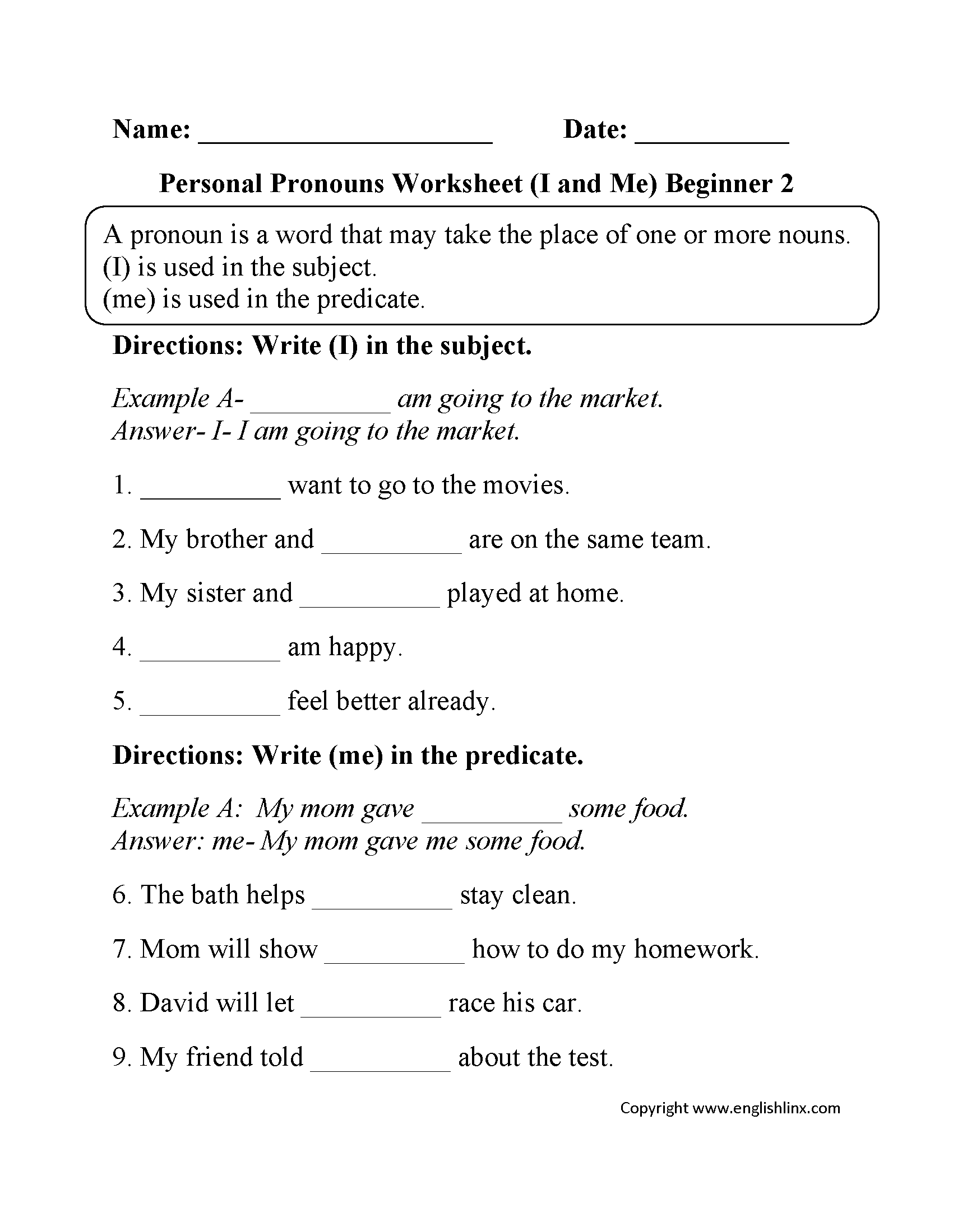 common pronouns