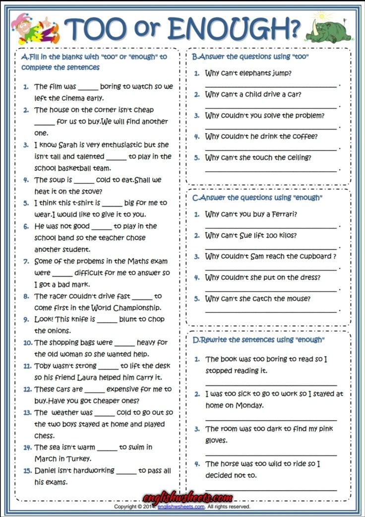 Esl Easy Grammar Exercises