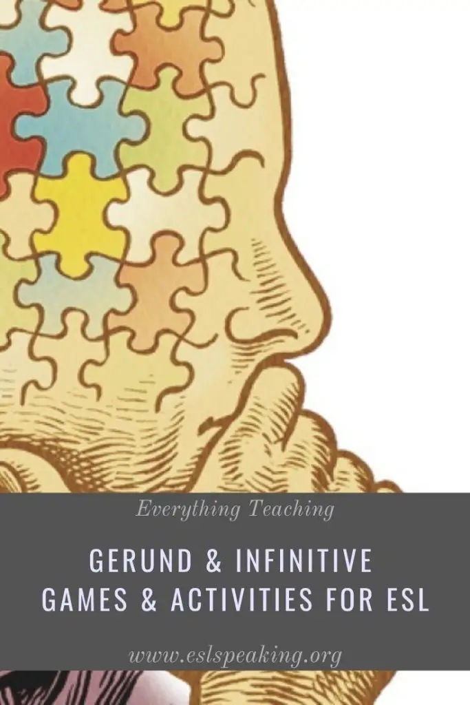 ESL Gerunds And Infinitives Games Activities Lesson Plans