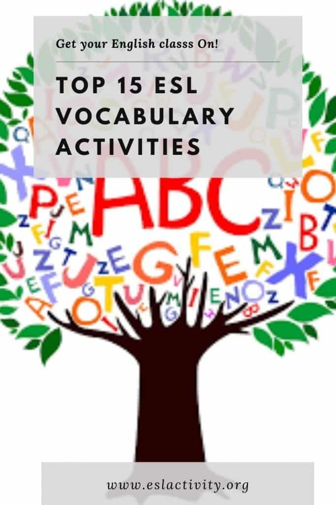 ESL Vocabulary Games And Activities Vocab Activities For ESL