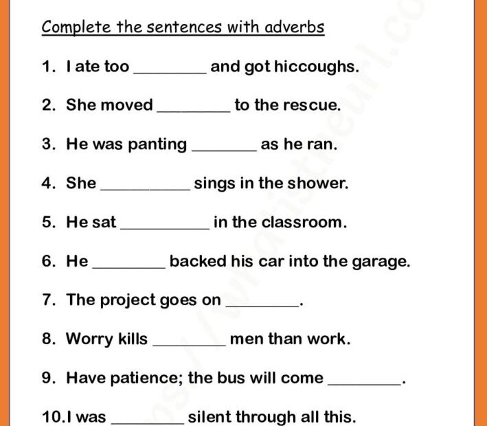 Explore Engaging Adverb Worksheets For Effective Grammar Practice