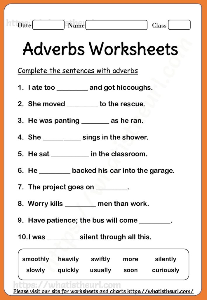 Explore Engaging Adverb Worksheets For Effective Grammar Practice