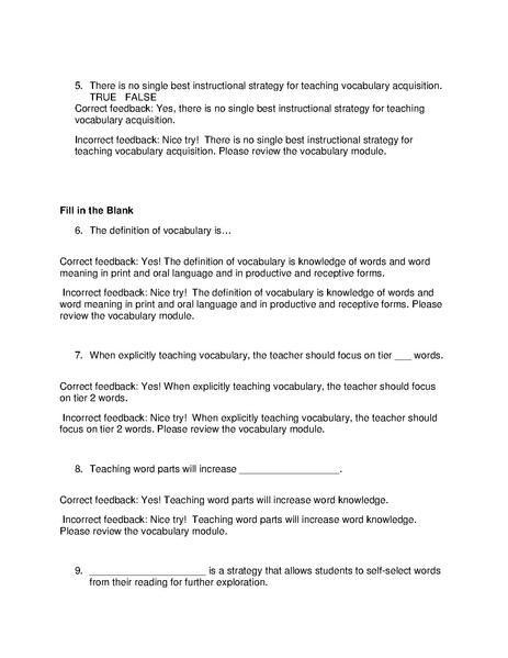 vocabulary assessment