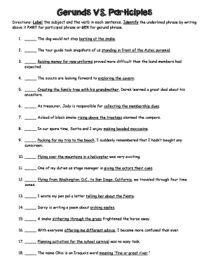 gerunds vs participles