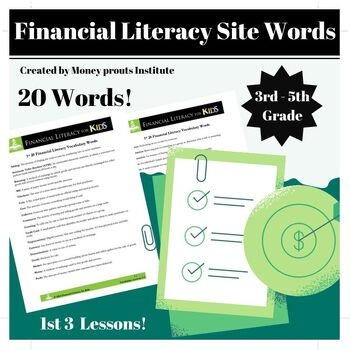 financial literacy vocabulary financial literacy vocabulary