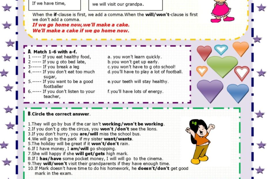FIRST CONDITIONAL English ESL Worksheets Pdf Doc