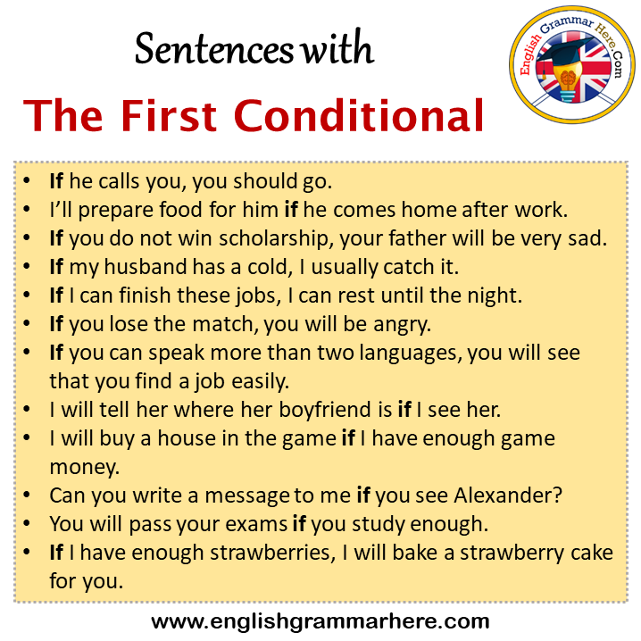 First Conditional Uses Examples Worksheet 40 OFF