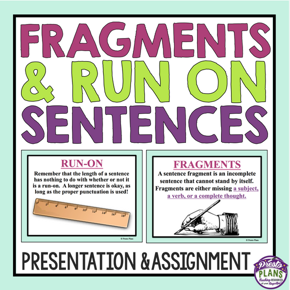 Fragments Run Ons And Complete Sentences Worksheet Worksheets