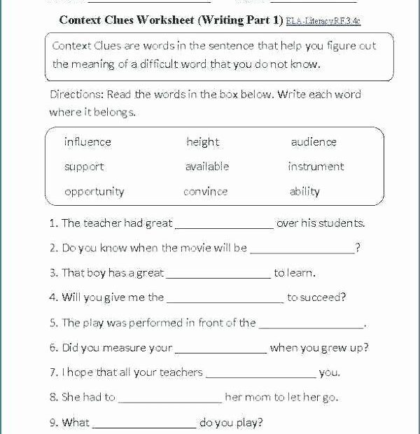 Free 8th Grade Grammar Worksheets Language Worksheets