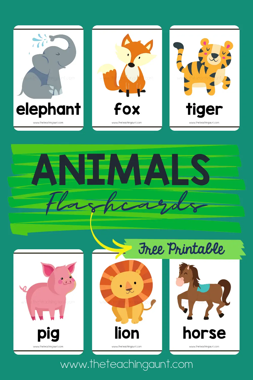 animal flashcards