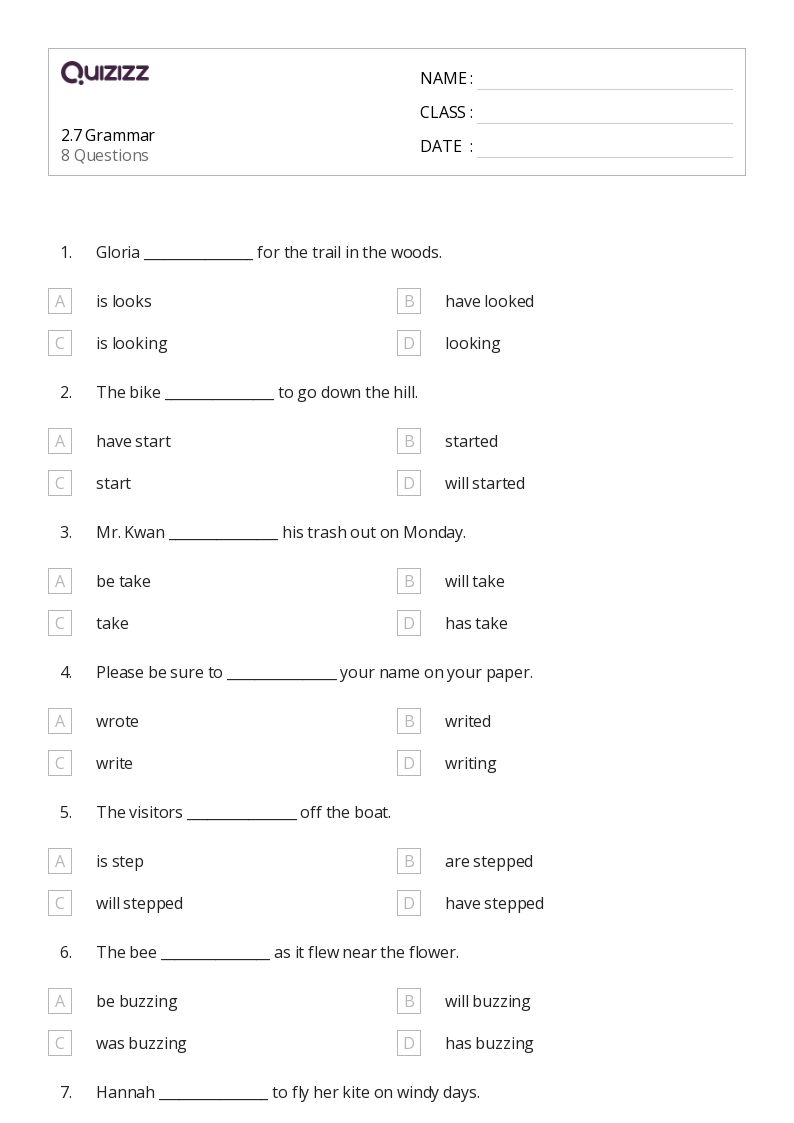 Free Grammar Worksheet Third Grade Download Free Grammar Worksheet 