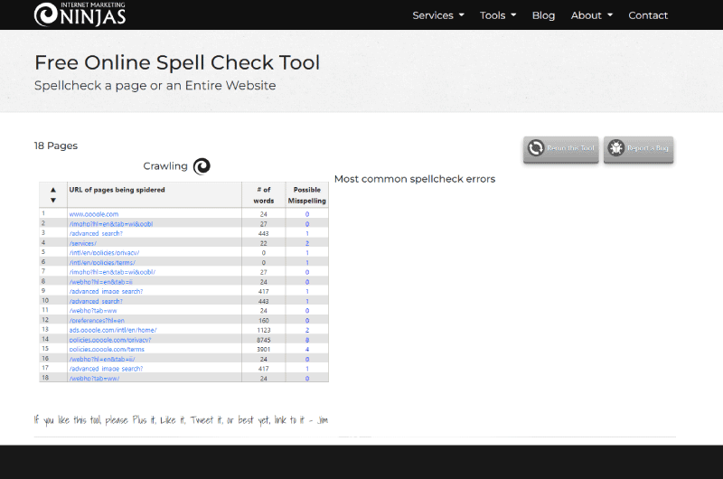 free online spell check tool
