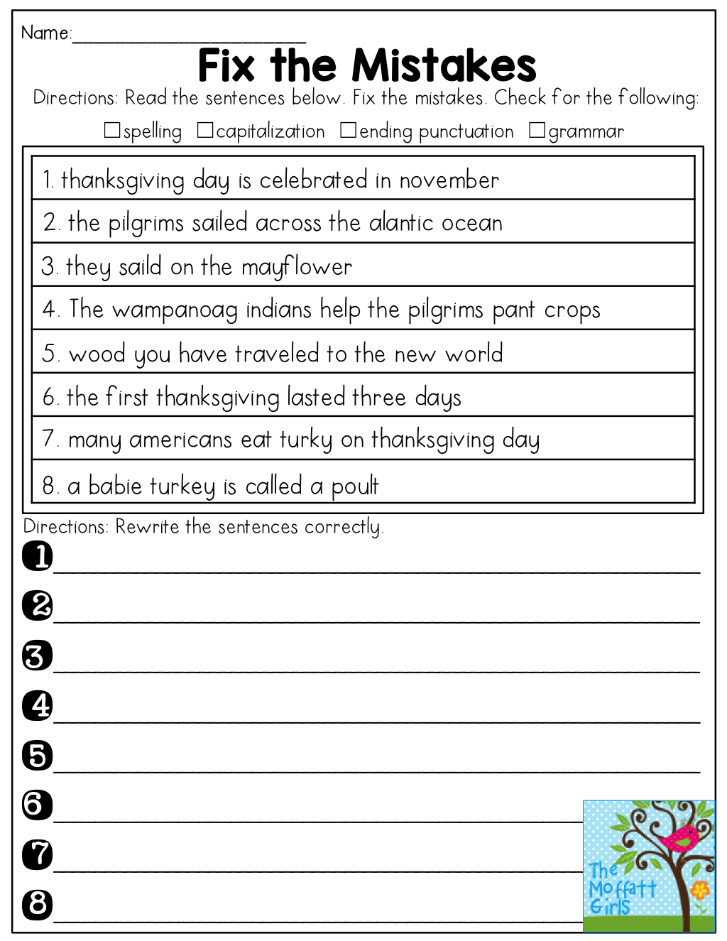 Free Printable 4Th Grade Grammar Worksheets Printable PDF Template
