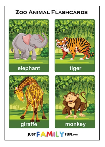 Free Printable Animals Flashcards