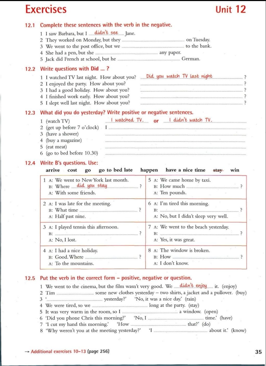 Free Printable English Grammar Worksheets
