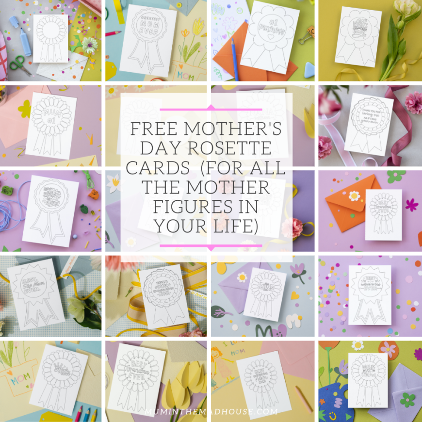Free Printable Mother s Day Cards To Colour In Rosette Style The 