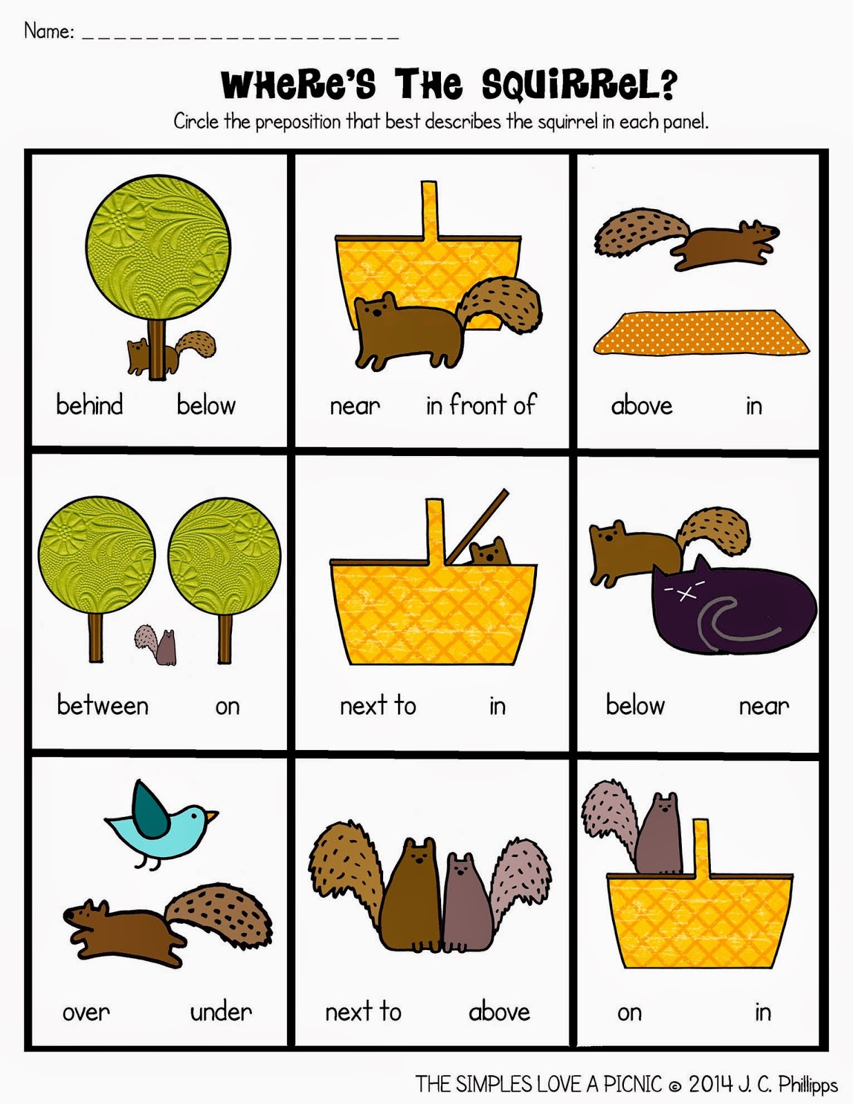Free Printable Preposition Worksheets For Kindergarten Printable 